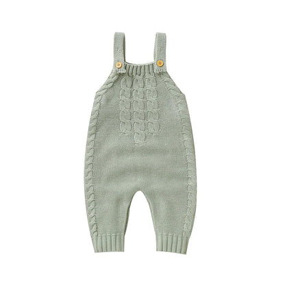 KnitNest – Solid Color Sleeveless Baby Romper